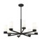 Z-Lite Danica 8 Light Chandelier, 31.5in. W x 15.25in. H, Matte Black 3044-8MB - alternate 5